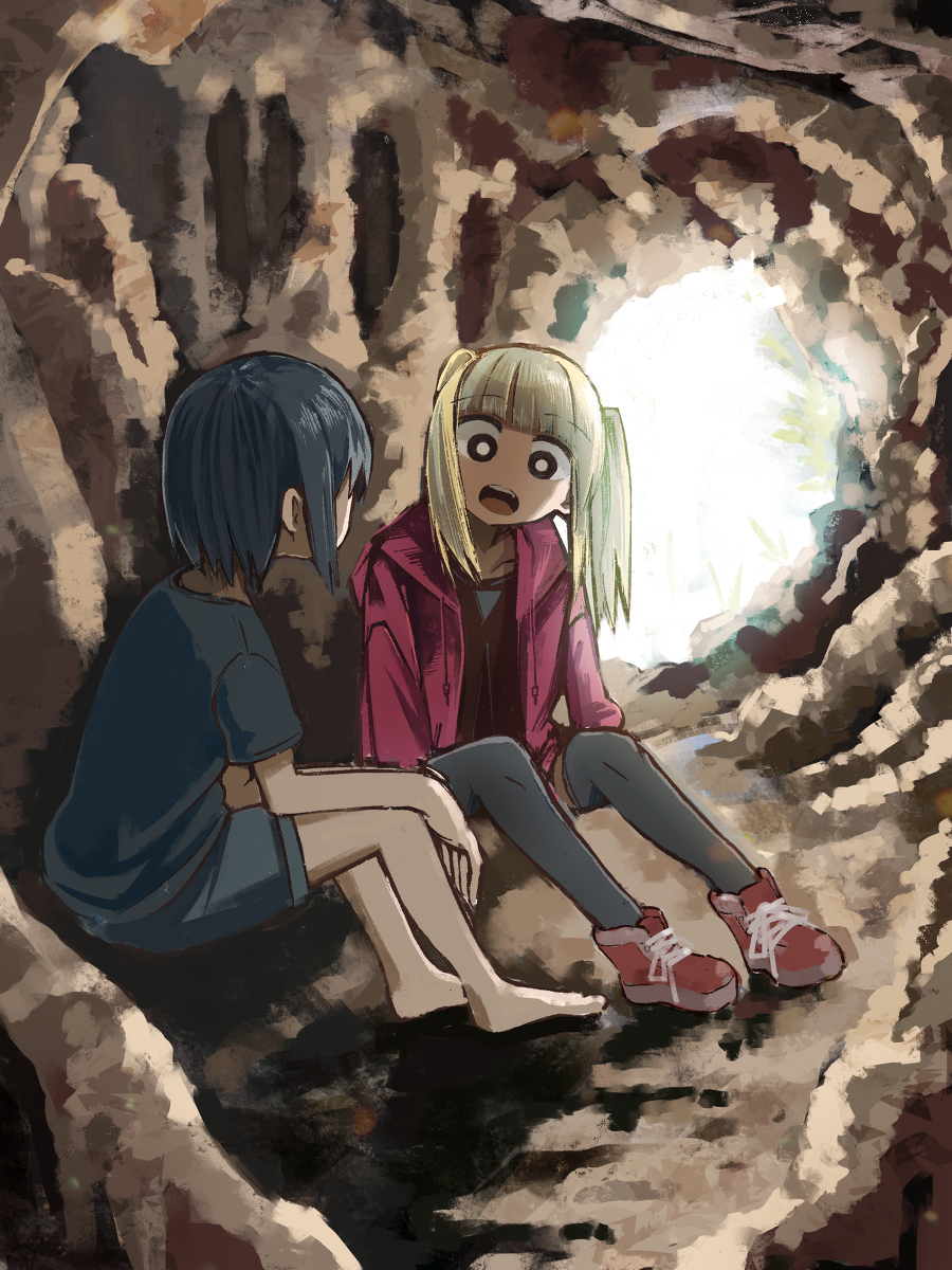 This is a pixiv picture whose title is 洞窟.