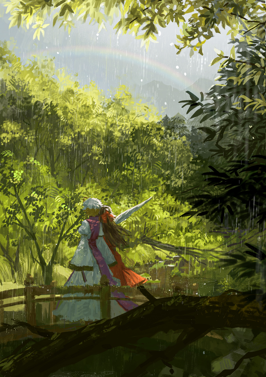 This is a pixiv picture whose title is 天気雨.