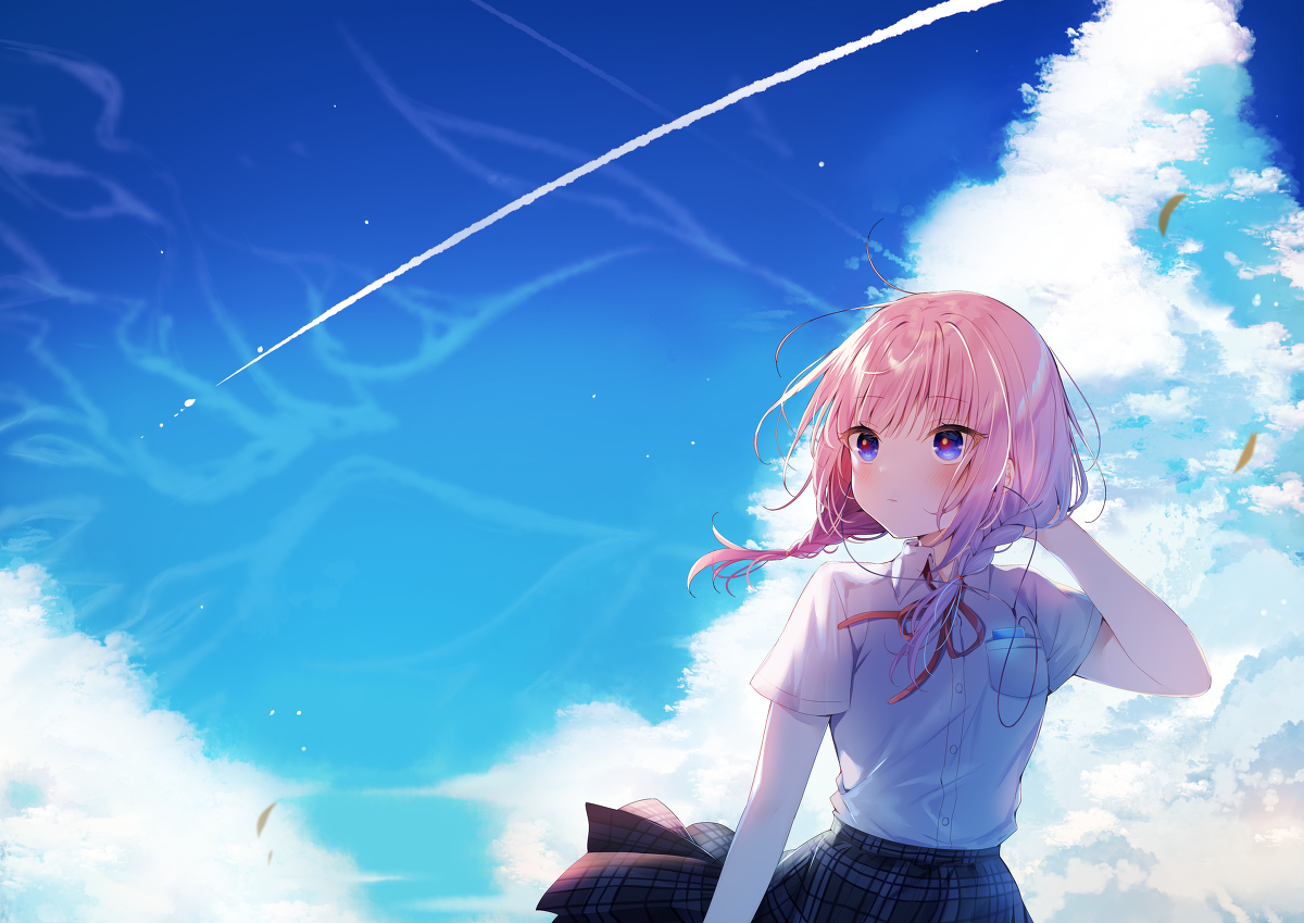This is a pixiv picture whose title is 藍.