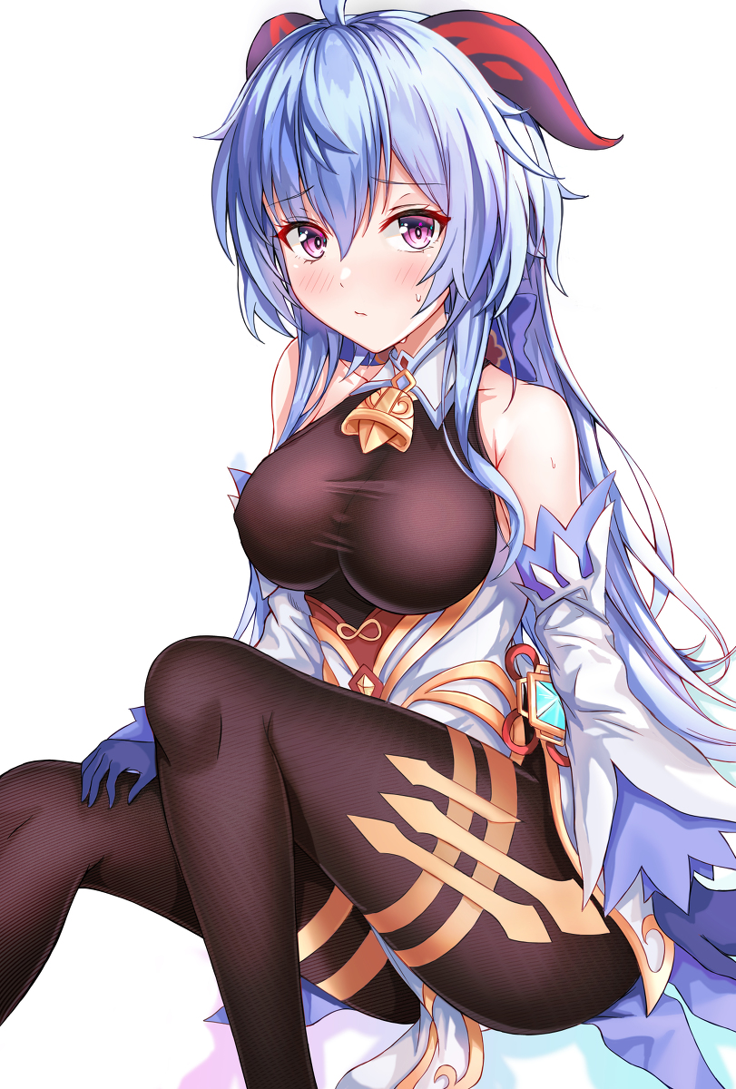 This is a pixiv picture whose title is 甘雨.