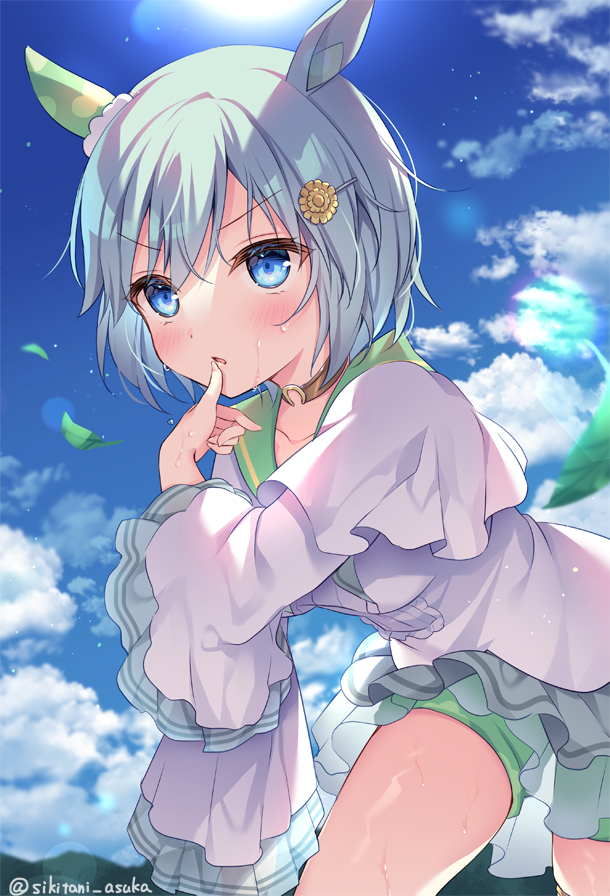 This is a pixiv picture whose title is 青雲の空.