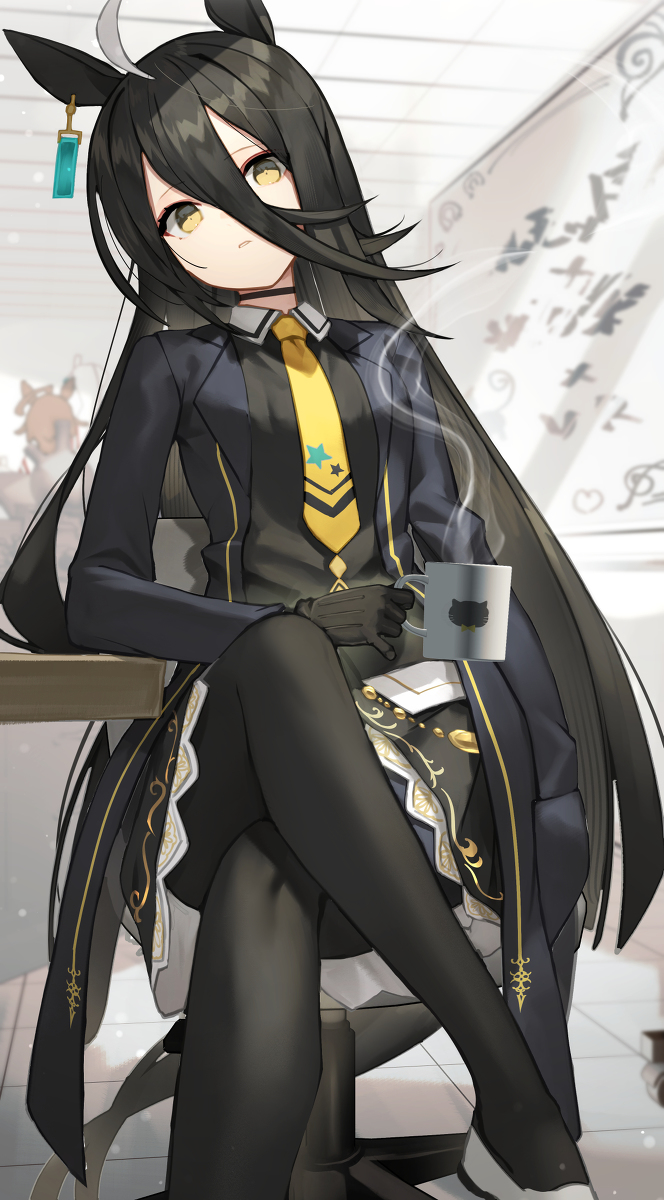 This is a pixiv picture whose title is カフェ.