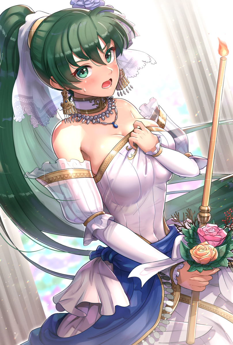 This is a pixiv picture whose title is 花嫁リン.