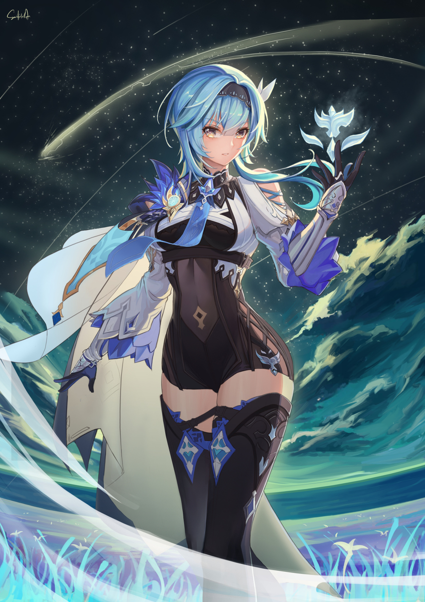 This is a pixiv picture whose title is 尤拉（原神）.