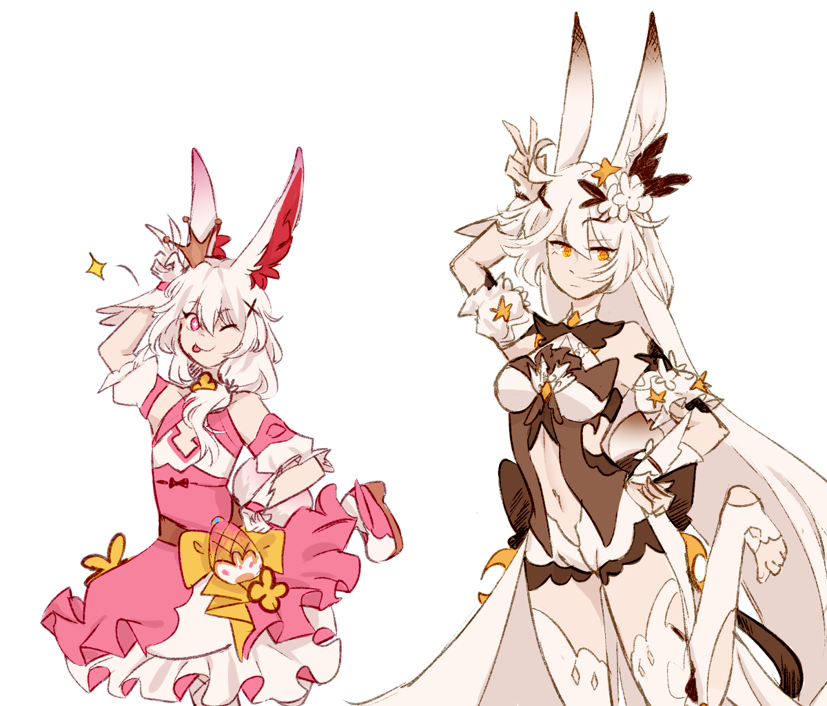 This is a pixiv picture whose title is magical girls.