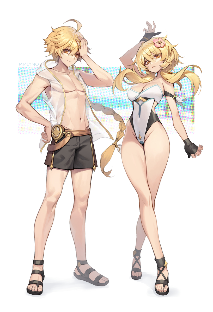 This is a pixiv picture whose title is 夏の空/蛍.