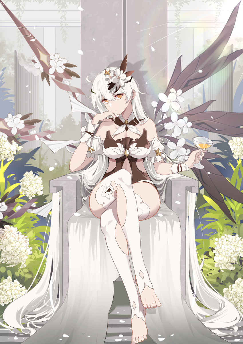 This is a pixiv picture whose title is 白.
