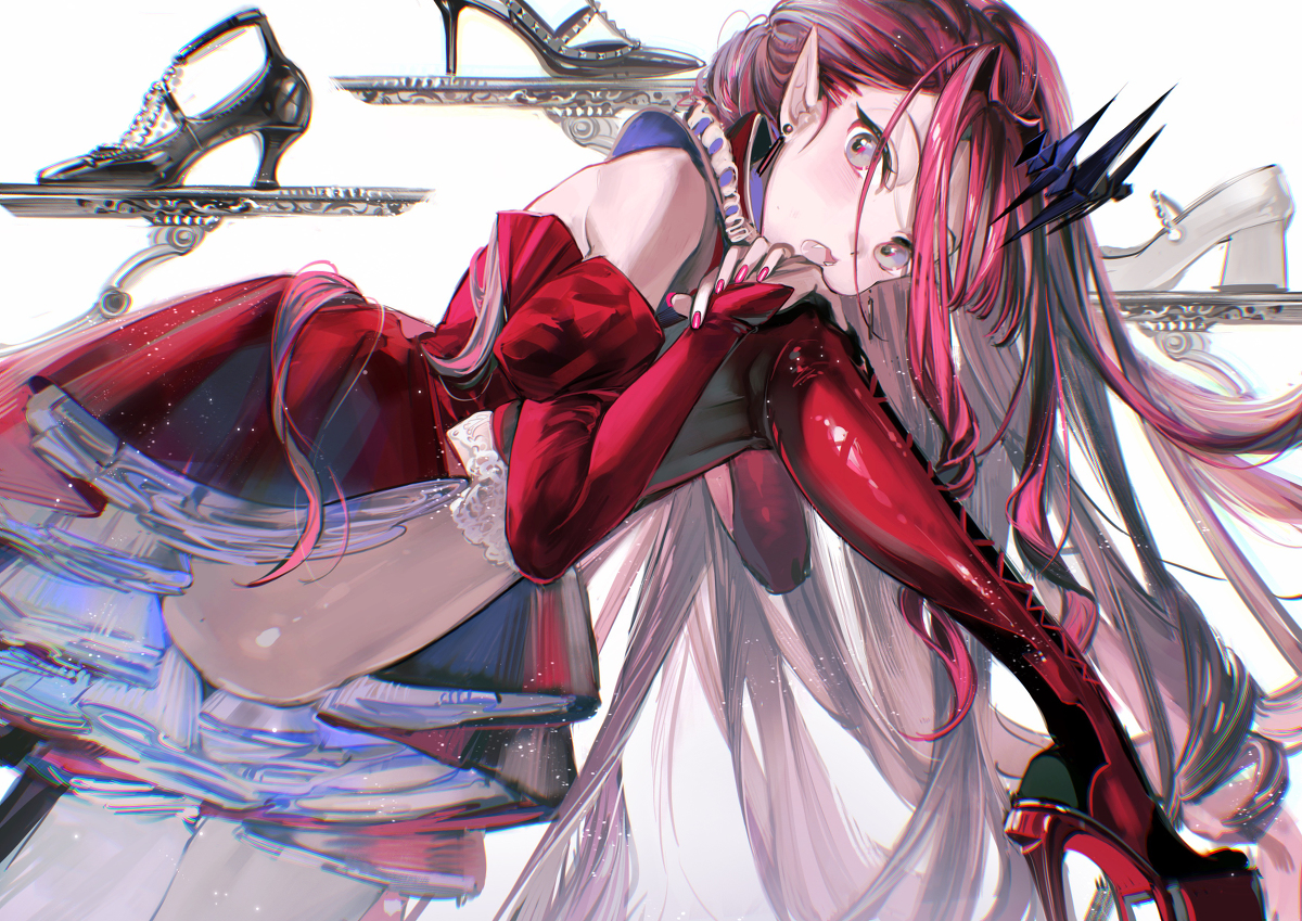 This is a pixiv picture whose title is 妖精騎士.