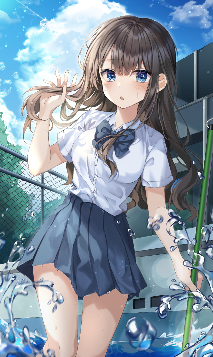 This is a pixiv picture whose title is 暑いなつ.
