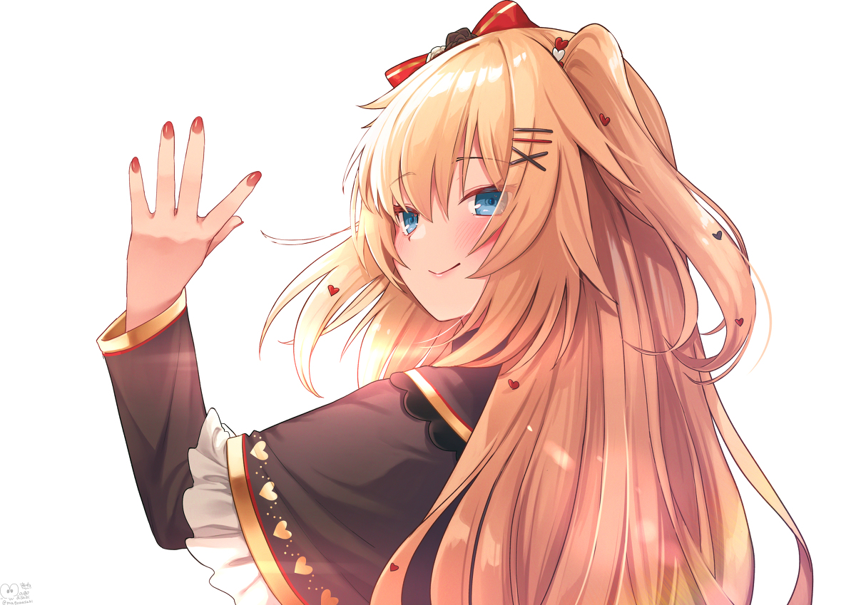 This is a pixiv picture whose title is again.