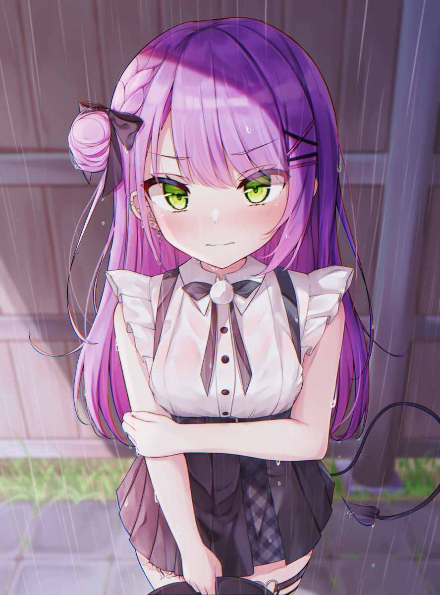 This is a pixiv picture whose title is 雨宿りトワ様.