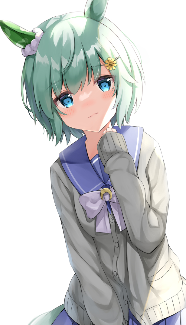 This is a pixiv picture whose title is 長袖セーターセイウンスカイちゃん.