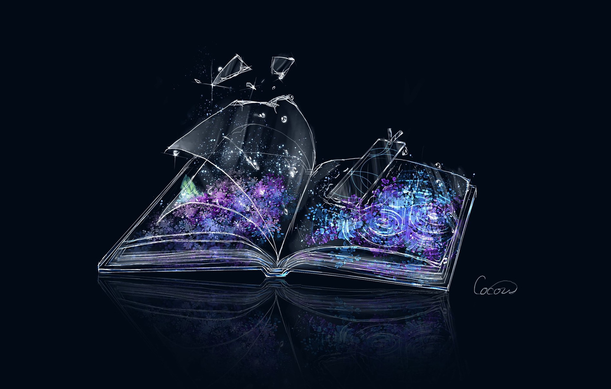 This is a pixiv picture whose title is 梅雨を閉じ込めた本.