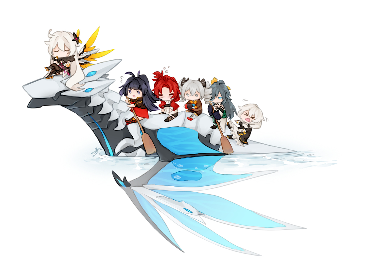 This is a pixiv picture whose title is dragon boat.