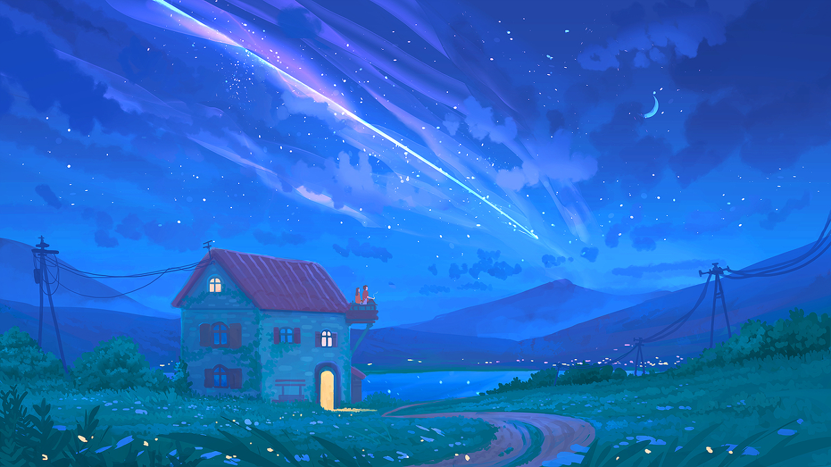 This is a pixiv picture whose title is Reflections in the moonlight.