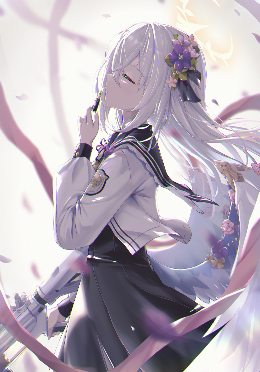 This is a pixiv picture whose title is 補習授業部の氷の魔女.