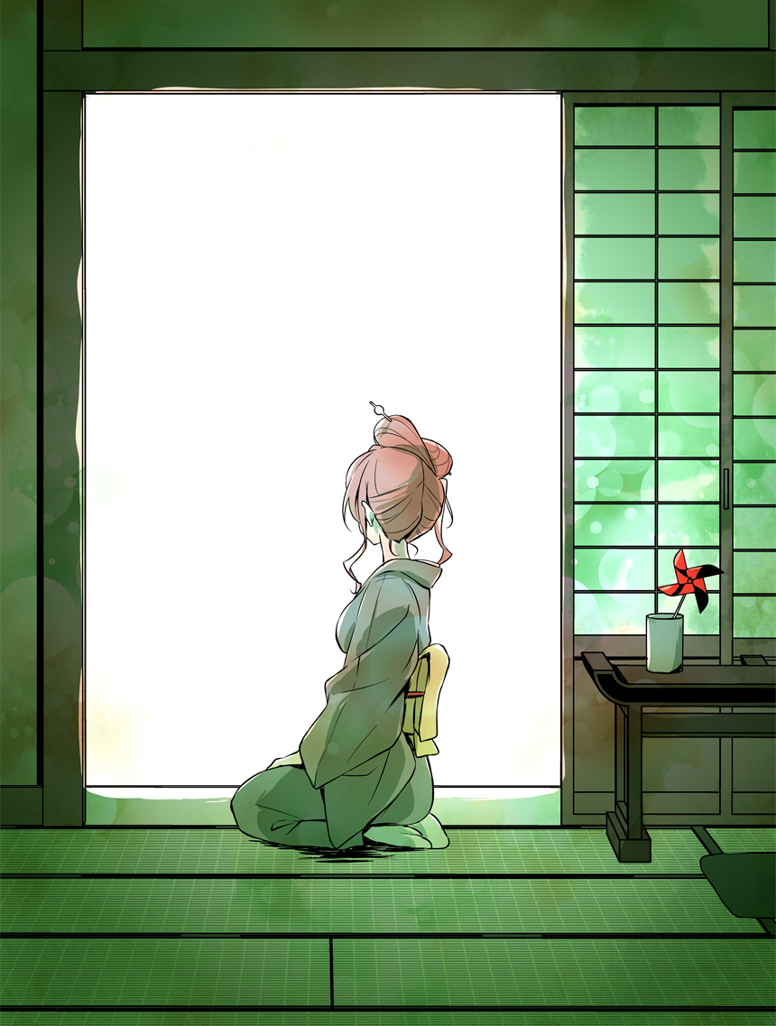 This is a pixiv picture whose title is 風を待っていたんだ.