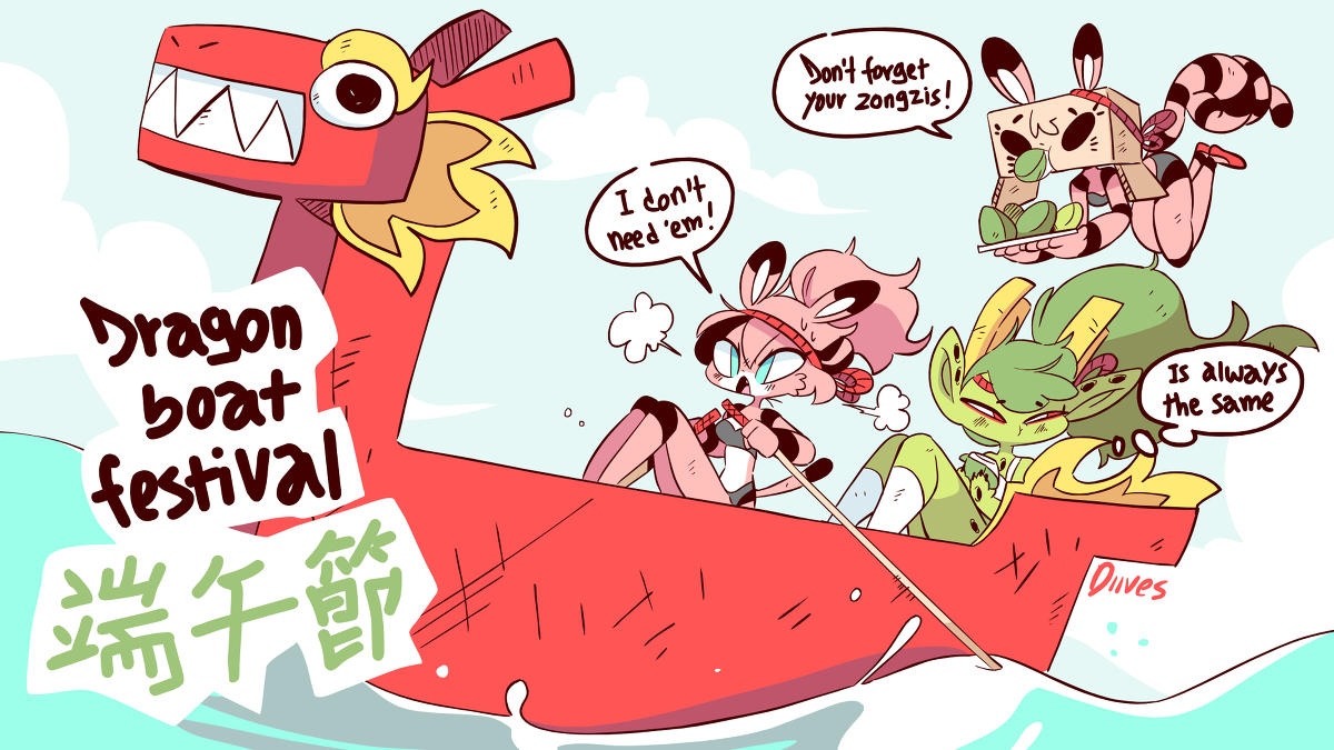 This is a pixiv picture whose title is Dragon Boat Festival.