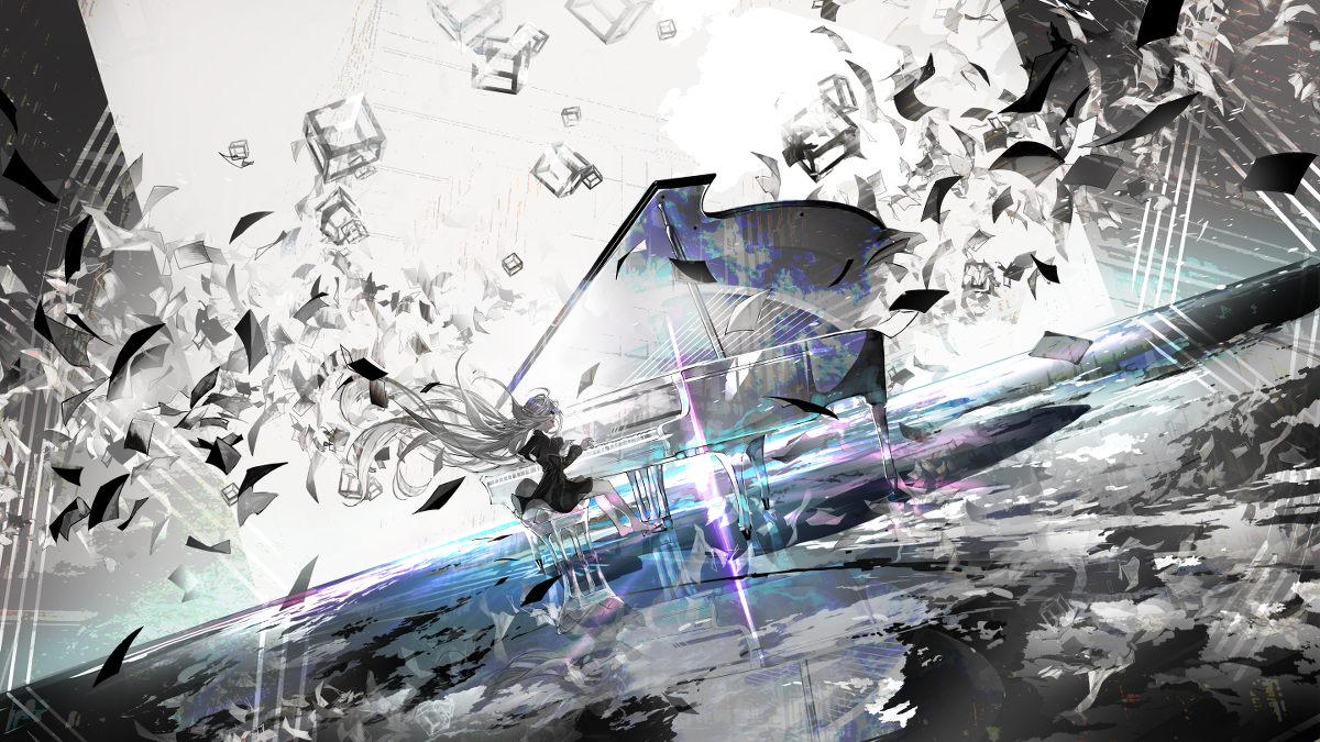 This is a pixiv picture whose title is NoWorld.