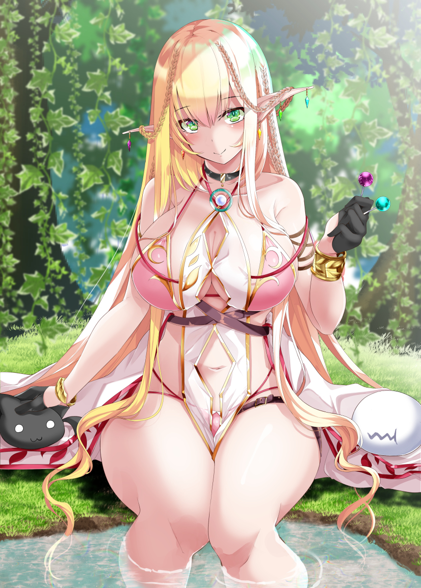 This is a pixiv picture whose title is エルフさんとダイスロールダンジョン26.