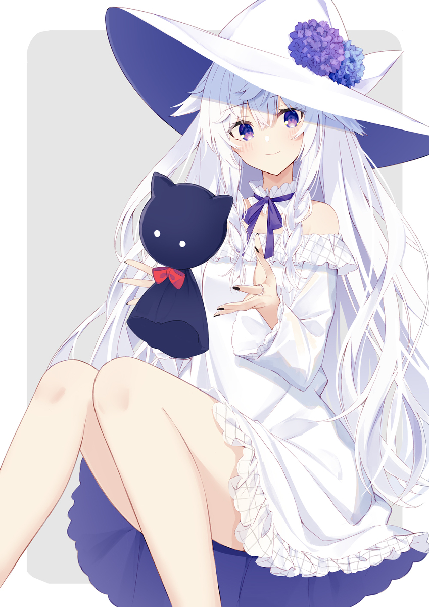 This is a pixiv picture whose title is 白.