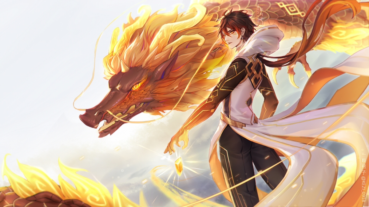 This is a pixiv picture whose title is 岩龙.