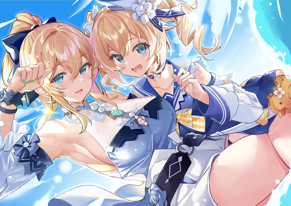 This is a pixiv picture whose title is sisters.