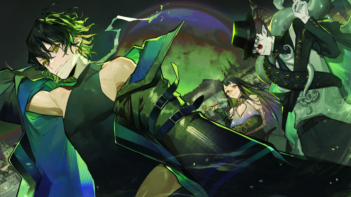 This is a pixiv picture whose title is 白夜極光.