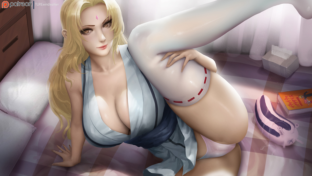 This is a pixiv picture whose title is Tsunade !.
