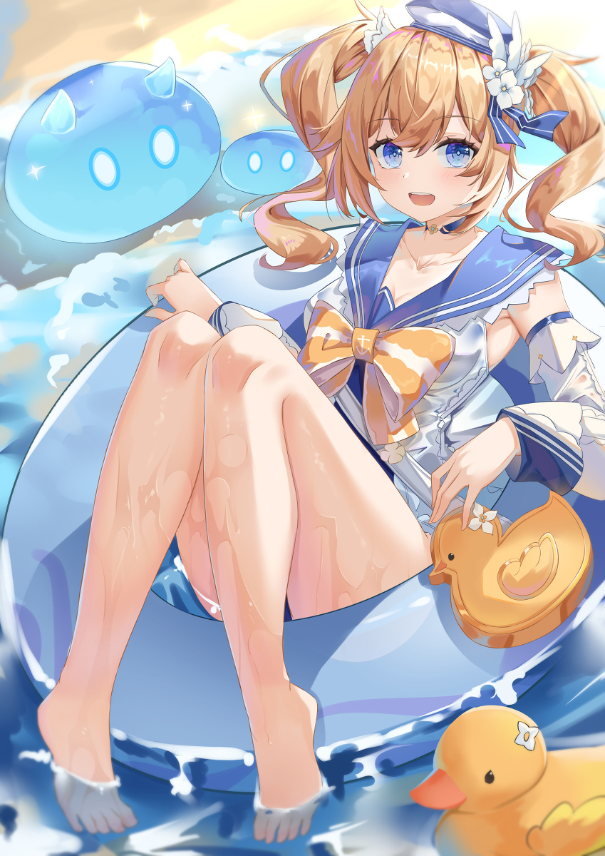 This is a pixiv picture whose title is 泳装芭芭拉.