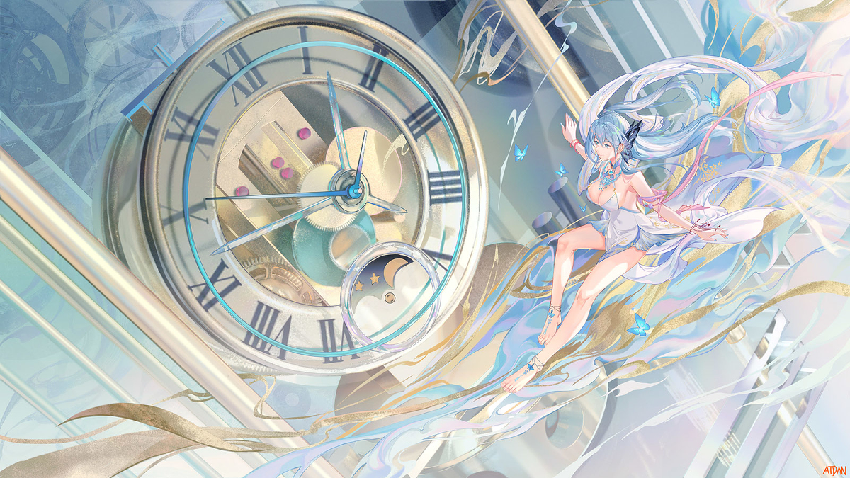 This is a pixiv picture whose title is Air clock.