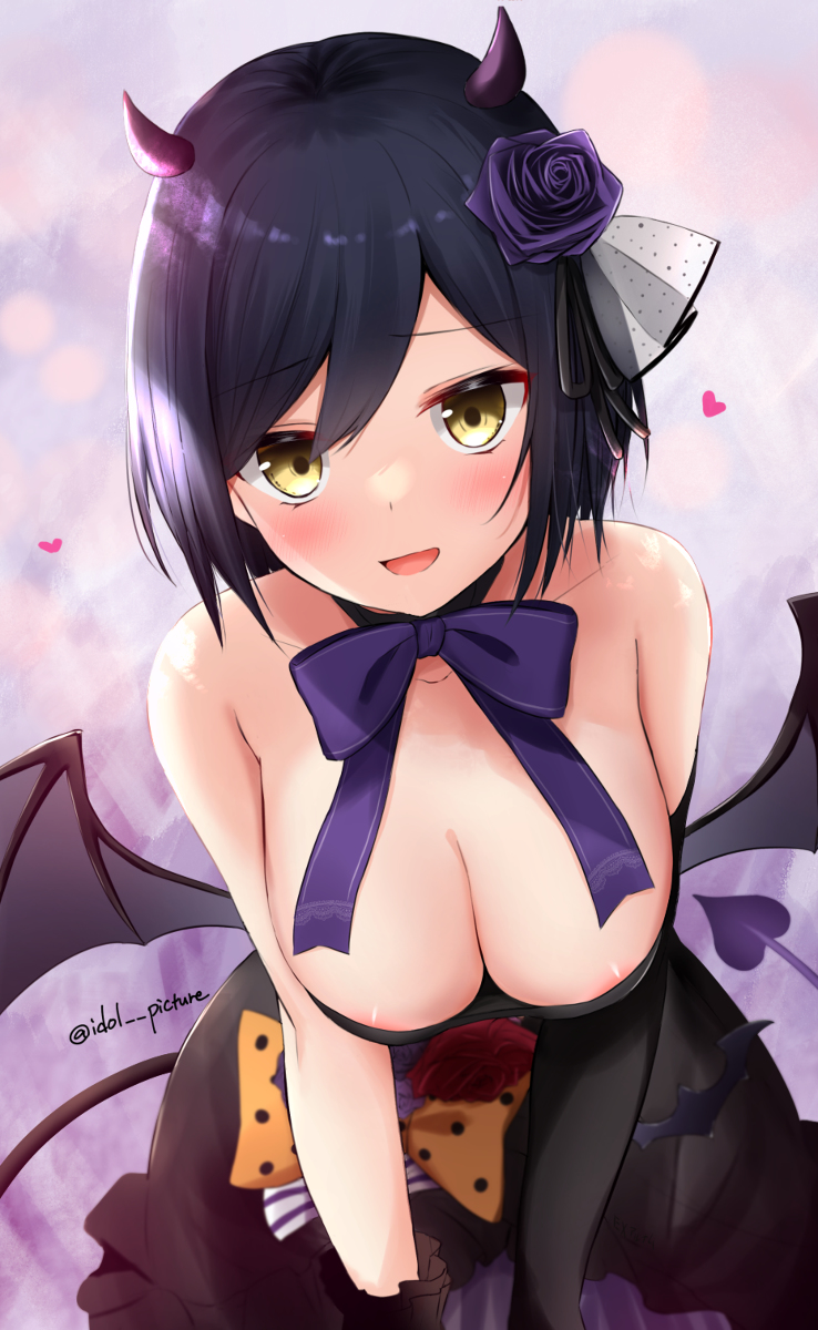 This is a pixiv picture whose title is サキュバス凛.