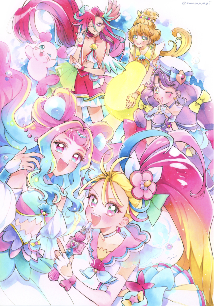 This is a pixiv picture whose title is トロピカル〜ジュ！プリキュア.