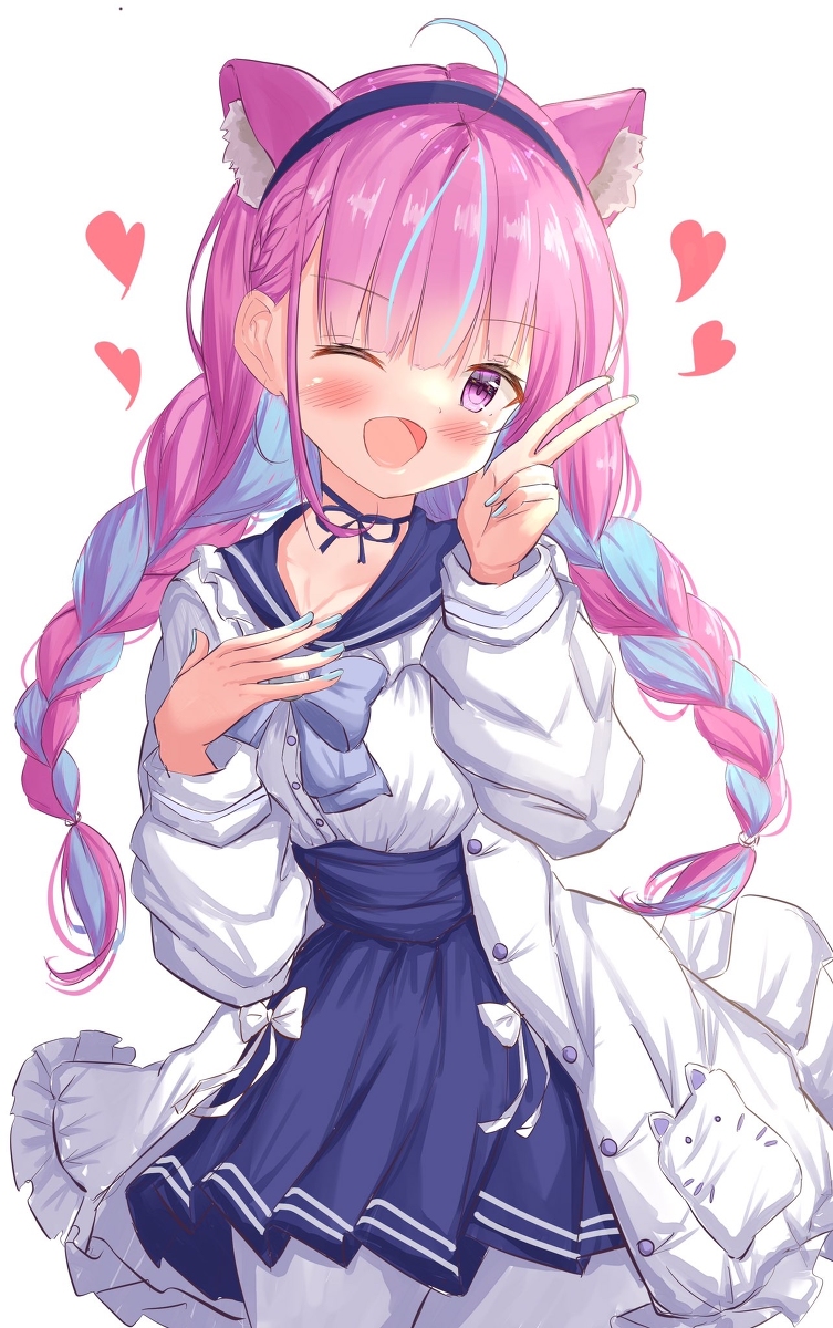 This is a pixiv picture whose title is 湊あくあちゃん.
