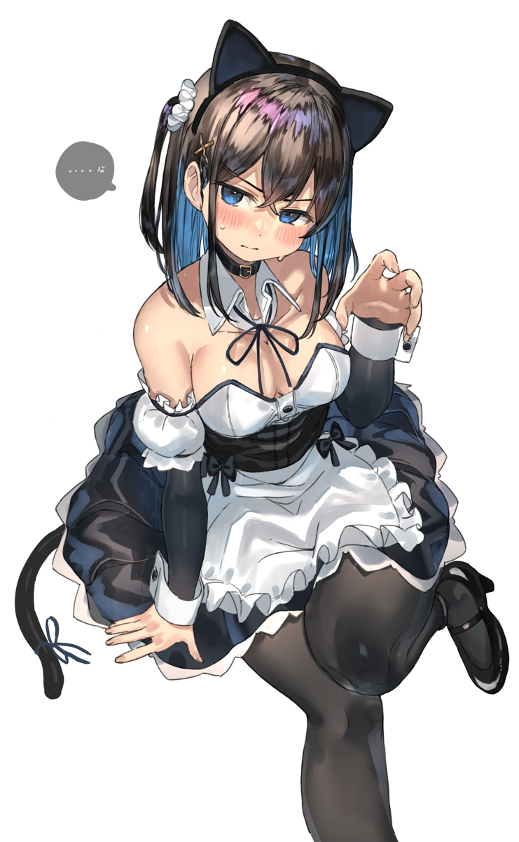 This is a pixiv picture whose title is ネコメイドさん.