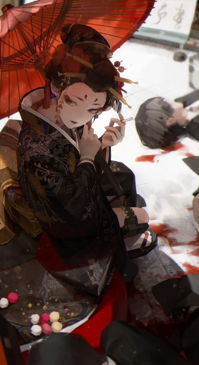 This is a pixiv picture whose title is 舞妓さん.