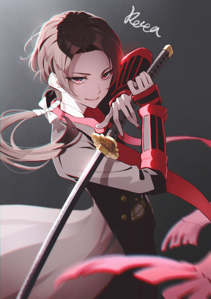 This is a pixiv picture whose title is 紅.