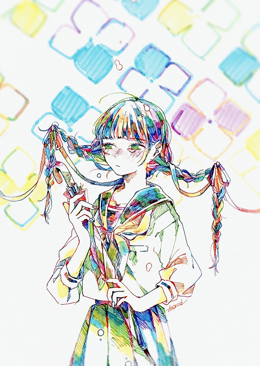 This is a pixiv picture whose title is 雨が降ったら、会いに行くね。.