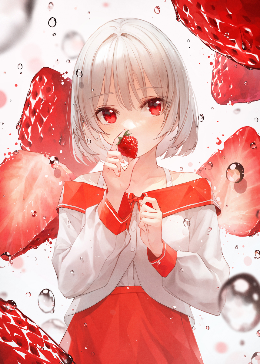 This is a pixiv picture whose title is 🍓.