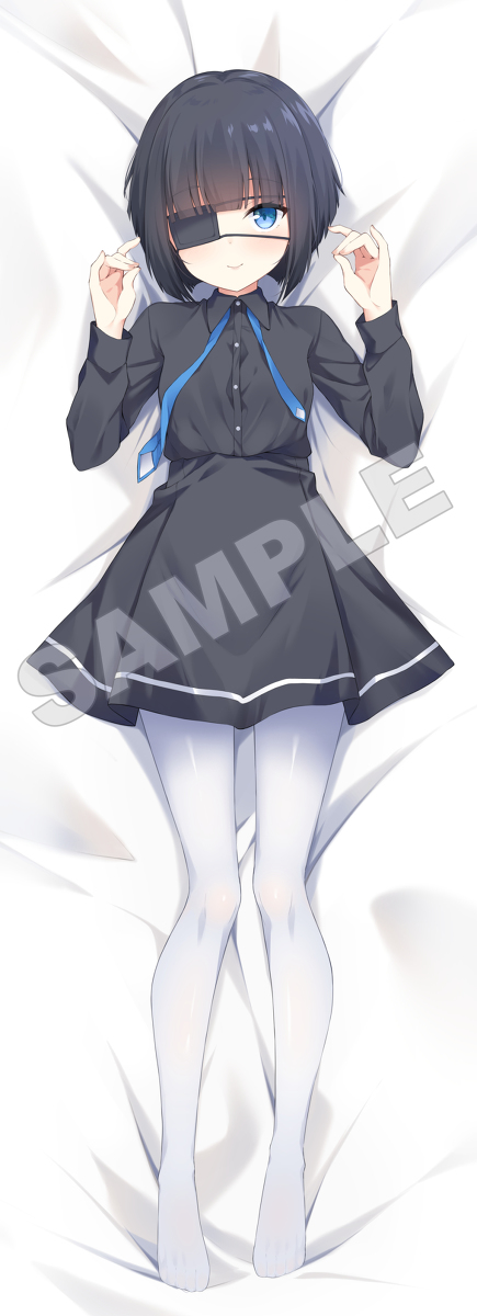 This is a pixiv picture whose title is 黒乃抱き枕.