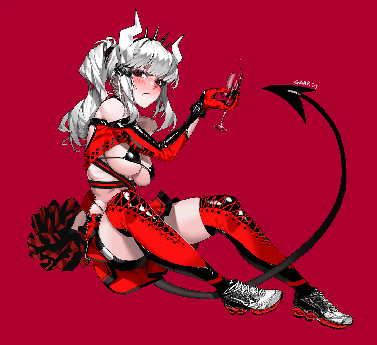 This is a pixiv picture whose title is Cheerleader Lucifer.