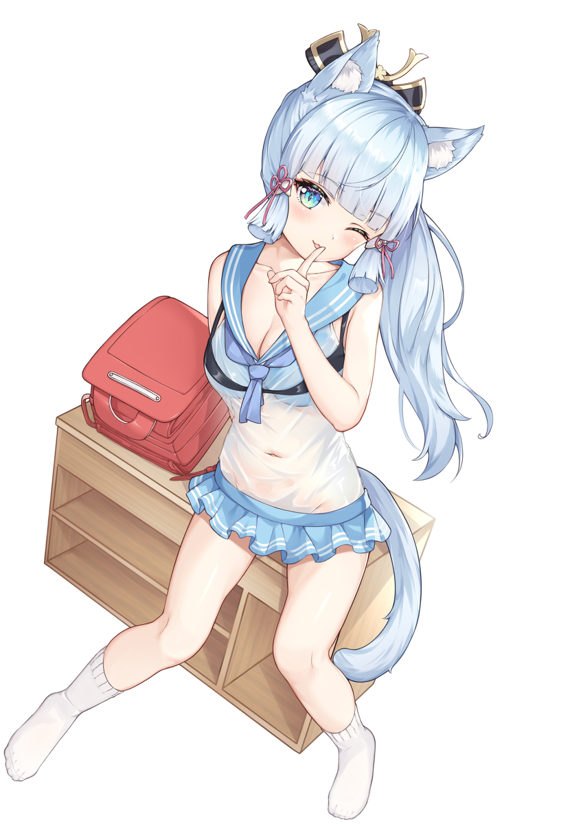 This is a pixiv picture whose title is 原神Genshin神里绫华.