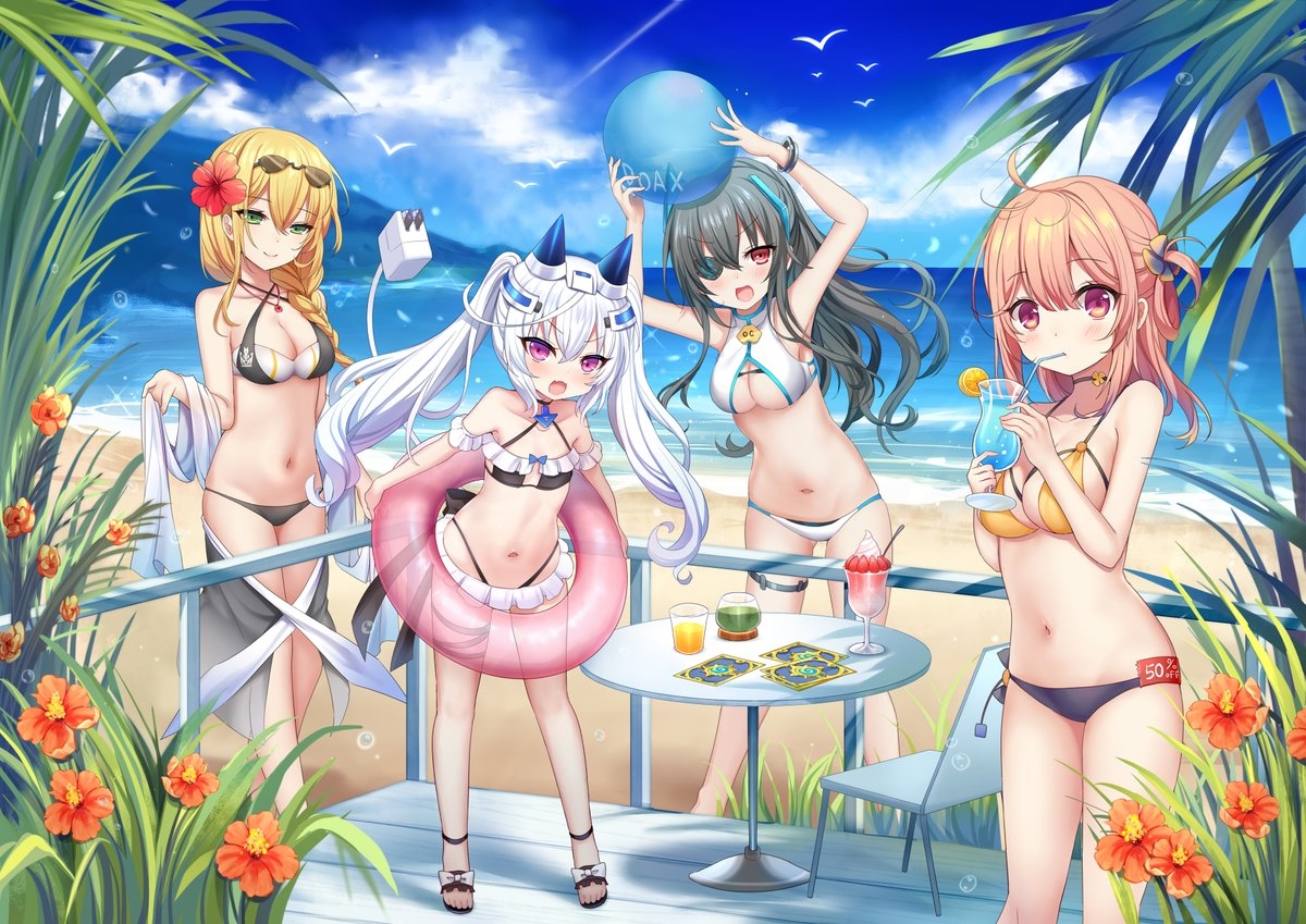 This is a pixiv picture whose title is 夏だ！！.