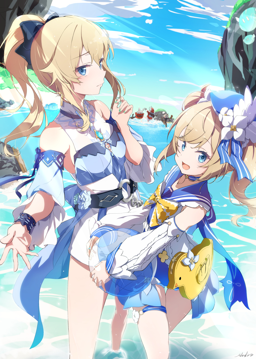 This is a pixiv picture whose title is 原神の夏！.