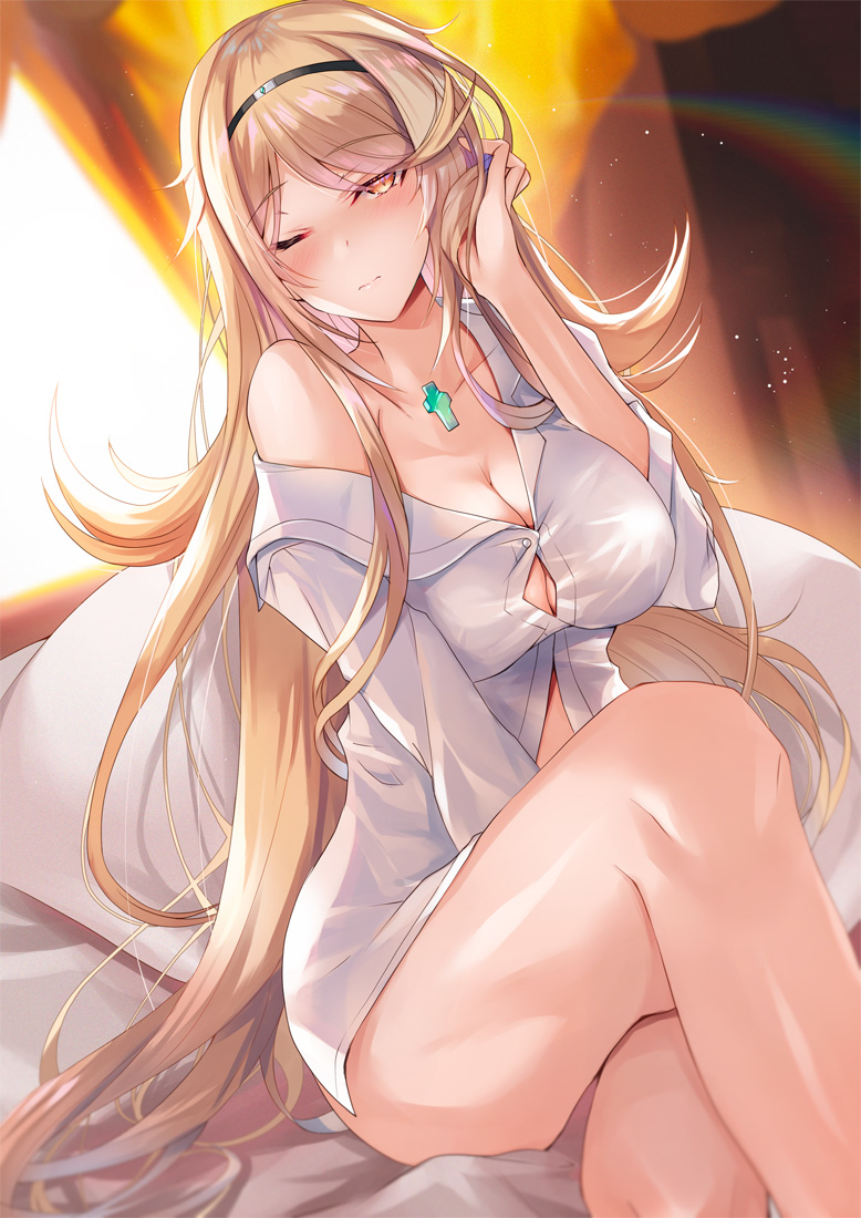 This is a pixiv picture whose title is 寝起きヒカリちゃん.