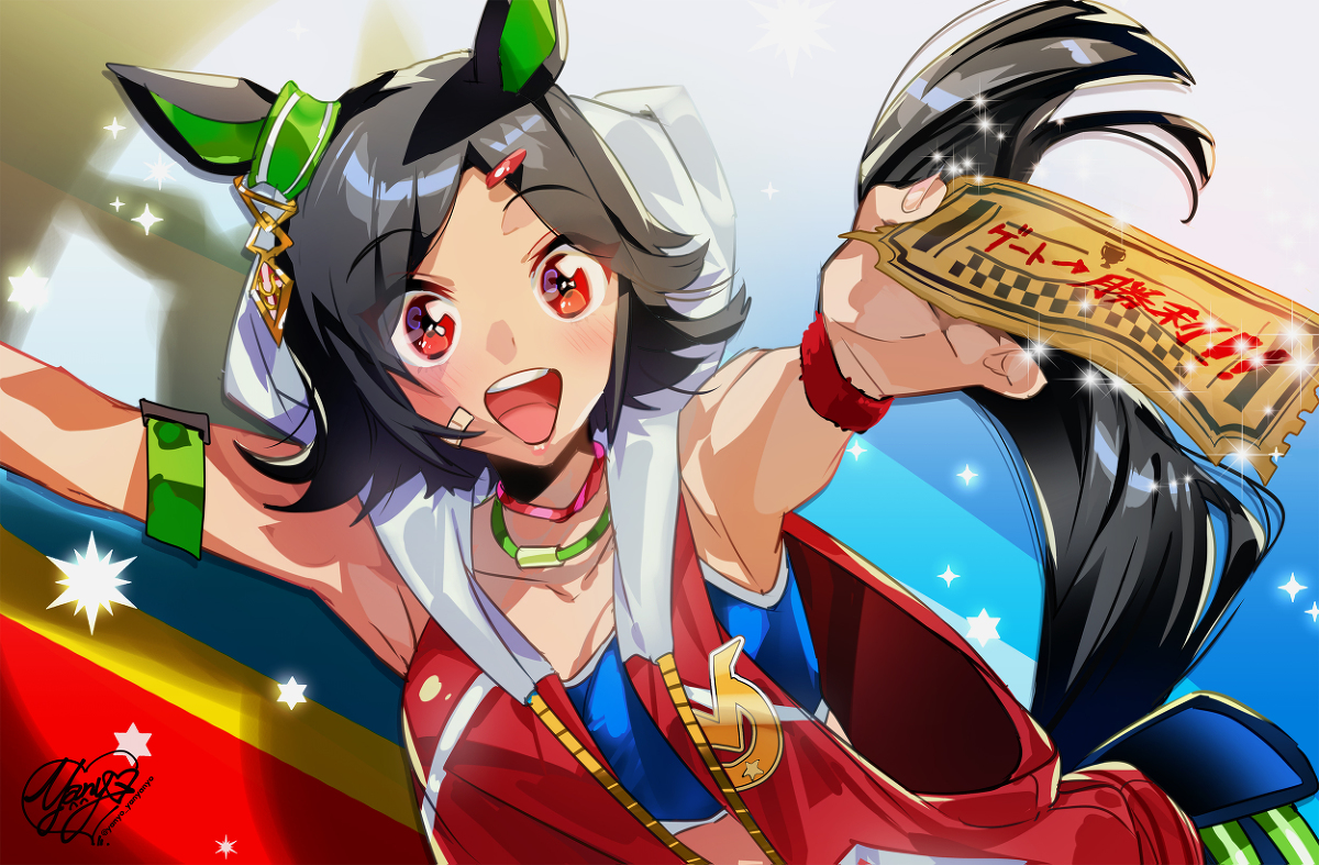 This is a pixiv picture whose title is 勝利のチケット！.