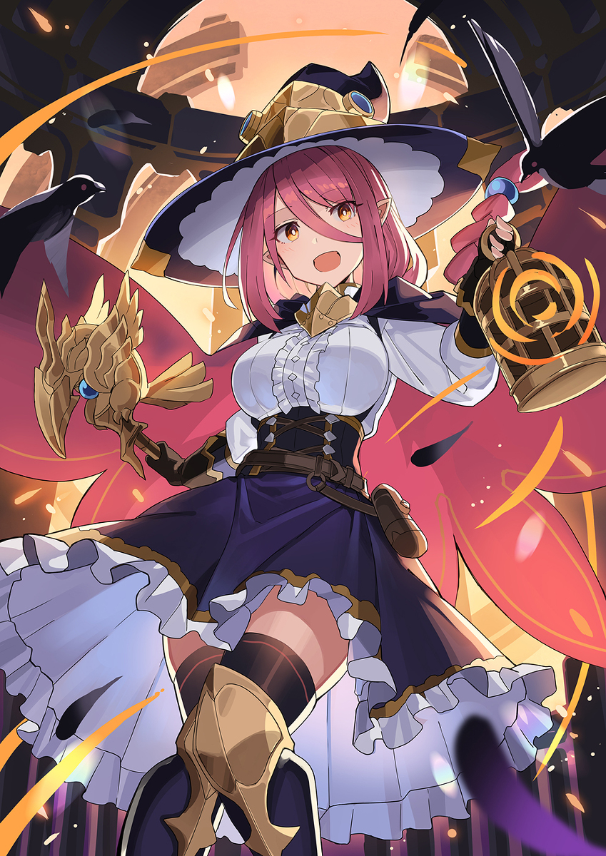 This is a pixiv picture whose title is 魔女ちゃん.