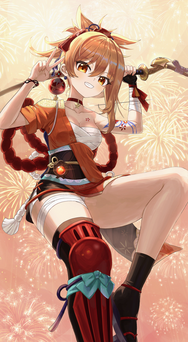 This is a pixiv picture whose title is uproarious.