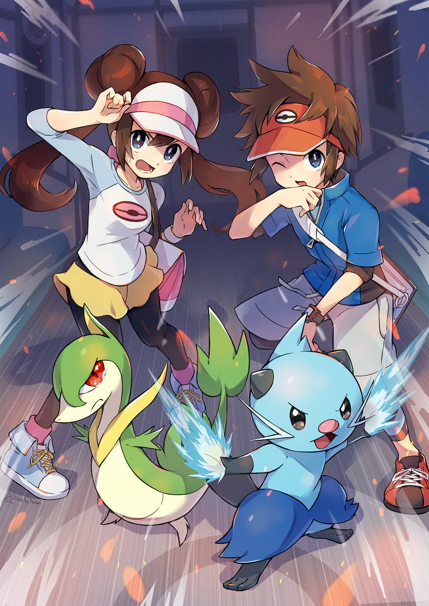 This is a pixiv picture whose title is BATTLE SUBWAY -BW2-.