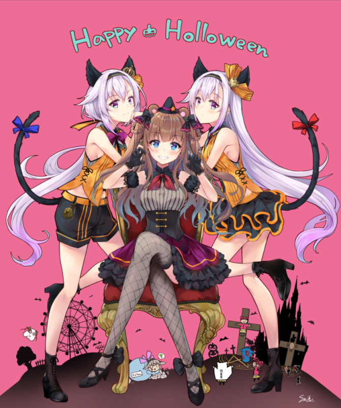 This is a pixiv picture whose title is Happy Halloween.